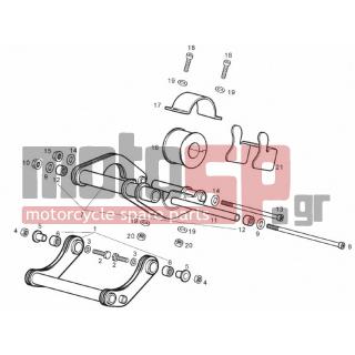 Derbi - GP1 125CC  LOW SEAT E3 2007 - Body Parts - Engine Mount - 00G01501431 - ***00G01501431