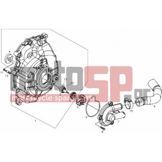 Derbi - GP1 125CC E2 2006 - Engine/Transmission - WHATER PUMP - 828535 - ΡΟΔΕΛΛΑ
