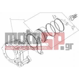 Derbi - GP1 125CC E2 2006 - Κινητήρας/Κιβώτιο Ταχυτήτων - Cylinder - Piston - 485934 - Ελατήριο λαδιού d.57x2,5