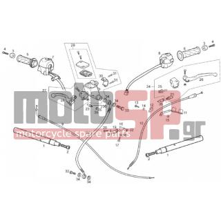 Derbi - GPR 125 4T E3 2010 - Frame - handlebar - B044408 - Σφιχτήρας