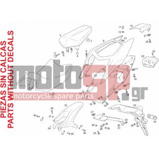Derbi - GPR 125 4T E3 2010 - Body Parts - Saddle - 00D01200171 - ΡΟΔΕΛΑ SX-RX-RS 50