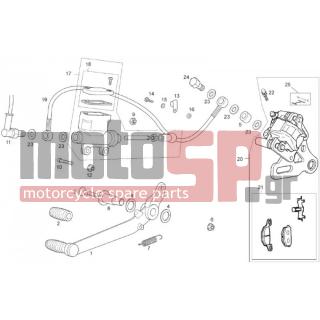 Derbi - GPR 50 2T 2013 - Brakes - rear brake - AP8150468 - ΒΙΔΑ m6x40