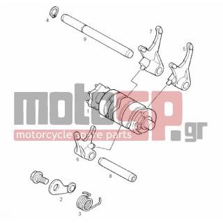 Derbi - GPR NUDE-NUDE SPORT 125CC 2004 - Engine/Transmission - selection axis