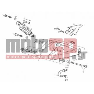Derbi - GPR RACING-R 125cc E2 2006 - Suspension - Rear fork - Shock Absorbers - 16041301 - Βίδα