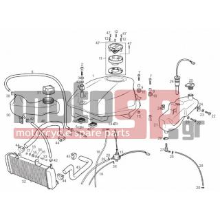 Derbi - GPR RACING-R 125cc E2 2006 - Body Parts - Fuel tank left - 00H04400711 - Παξιμάδι