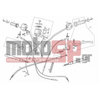 Derbi - GPR RACING-R 125cc E2 2006 - Frame - Wheel - Controls - 00G02102923 - Αντίβαρο τιμονιού