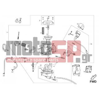 Derbi - MULHACEN 125 4T E3 2010 - Engine/Transmission - CARBURETOR - 828831 - Petrol needle