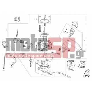 Derbi - MULHACEN 125CC 4T E3 2009 - Engine/Transmission - CARBURETOR - 828831 - Petrol needle