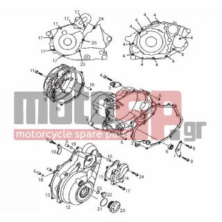 Derbi - MULHACEN 659CC E2-2008 E3 2006 - Engine/Transmission - COVER sump variator - 00M12502315 - ***00M12502315
