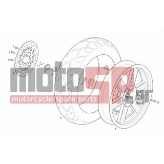 Derbi - RAMBLA 125cc-250cc E3 2008 - Frame - rear wheel