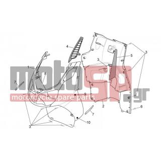Derbi - RAMBLA 300 E3 2011 - Body Parts - Bodywork FRONT - apron ext. - AP8150413 - ΒΙΔA 3,9x14 SHIVER 750
