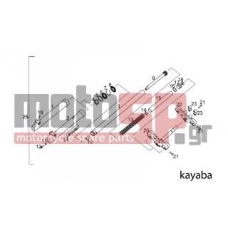 Derbi - SENDA R BAJA 125 4T E3 2010 - Suspension - Front fork II - 864881 - Βίδα