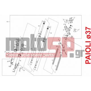 Derbi - SENDA R X-RACE E2 2009 - Suspension - FRONT FORK PAIOLI 37 - 863154 - Αντλία