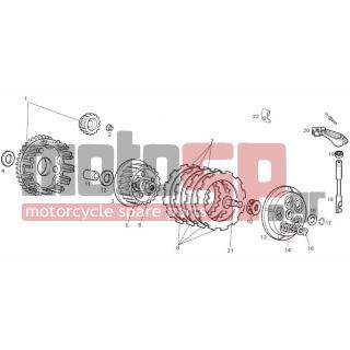 Derbi - SENDA R X-RACE E2 2009 - Engine/Transmission - Clutch - CM151201 - ΛΕΒΙΕΣ ΑΜΠΡΑΓΙΑΖ ΝΤΙΖΑΣ