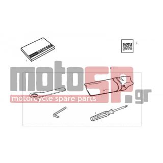 Derbi - SENDA R X-RACE 50 2T E2 2010 - Body Parts - closures - 00H05101561 - Εργαλειοθήκη