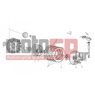 Derbi - SENDA R X-RACE 50 2T E2 2010 - Κινητήρας/Κιβώτιο Ταχυτήτων - Clutch