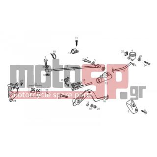 Derbi - SENDA R X-RACE 50 2T E2 2010 - Brakes - Brake system rear - 00D02600631 - Ροδέλα