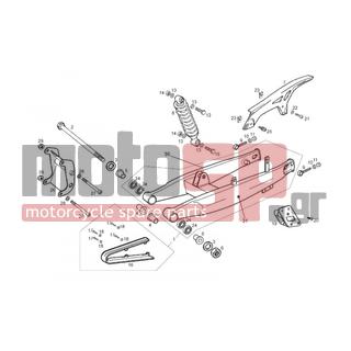 Derbi - SENDA SM BAJA 125 4T E3 2010 - Suspension - Rear fork - Shock Absorbers - 00H01517191 - ΑΜΟΡΤΙΣΕΡ ΠΙΣΩ DERBI SENDA 125