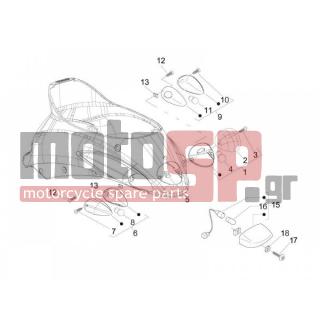 Derbi - SONAR 125 4T 2009 - Electrical - Taillights - Direction - 580099 - ΚΡΥΣΤΑΛ ΠΙΣΩ ΦΑΝΟΥ LIBERTY
