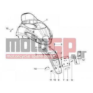 Derbi - SONAR 125 4T 2010 - Body Parts - Covers behind - mud flap - 259830 - ΒΙΔΑ SCOOTER