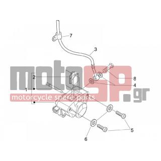 Derbi - SONAR 50 2T 2009 - Φρένα - Brake Hose - Brake Support Mounting