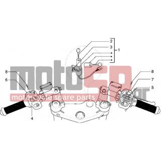 Gilera - DNA 180 < 2005 - Electrical - Electrical devices-Switch - 581801 - Διάταξη