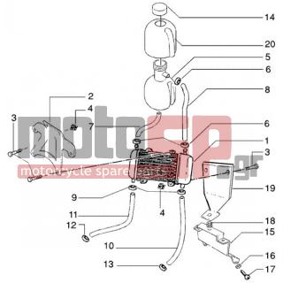 Gilera - DNA 2005 - Engine/Transmission - expandable Refrigerator Container - 970262 - ΜΑΡΚΟΥΤΣΙ ΝΕΡΟΥ DNA
