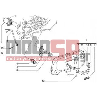 Gilera - DNA 2005 - Electrical - IGNITION - STARTER LEVER - 414837 - ΒΙΔΑ M6X25-B016774