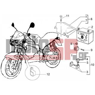 Gilera - DNA 2005 - Electrical - Battery-automatic switch - 497408 - Μπαταρία