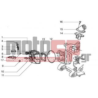Gilera - DNA 50 < 2005 - Engine/Transmission - Head and socket fittings