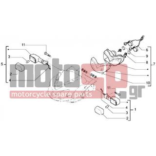 Gilera - DNA 50 < 2005 - Electrical - Projector - flash forward - 5833030090 - Προβολέας κομπλέ