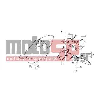 Gilera - DNA 50 < 2005 - Body Parts - Saddle - Tail - 259348 - ΒΙΔΑ M 6X18 mm ΜΕ ΑΠΟΣΤΑΤΗ