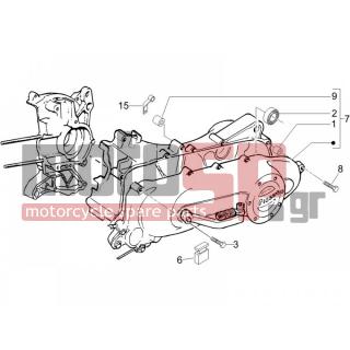 Gilera - DNA 50 2006 - Engine/Transmission - COVER sump - the sump Cooling - 414838 - ΒΙΔΑ M6x35