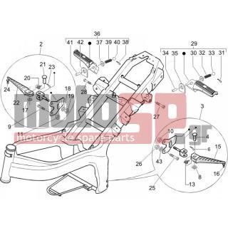Gilera - DNA 50 2006 - Body Parts - Central fairing - Sill - 295593 - ΠΕΙΡΑΚΙ ΜΑΡΣΠΙΕ STALKER