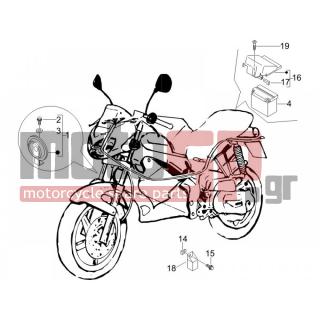 Gilera - DNA 50 2006 - Electrical - Relay - Battery - Horn - 434541 - ΒΙΔΑ M6X16 SCOOTER CL10,9
