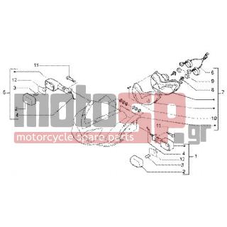 Gilera - DNA GP EXPERIENCE < 2005 - Electrical - Headlight flash - 5833030090 - Προβολέας κομπλέ