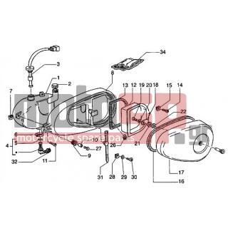 Gilera - EAGLET AUTOMATIC < 2005 - Engine/Transmission - Oil can - 15759 - Βίδα tccic M6x20