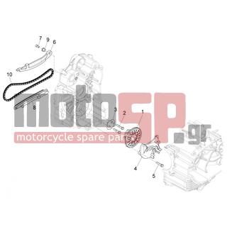 Gilera - FUOCO 500 4T-4V IE E3 LT 2014 - Engine/Transmission - OIL PUMP - 827889 - ΚΑΔΕΝΑ ΕΚΚΕΝΤΡ SCOOTER 400/500
