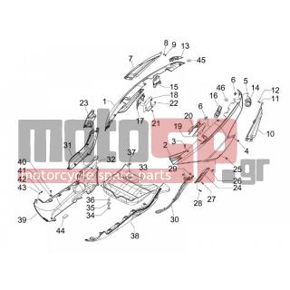 Gilera - FUOCO 500 4T-4V IE E3 LT 2014 - Body Parts - Side skirts - Spoiler - 259349 - ΒΙΔΑ 4,2X13