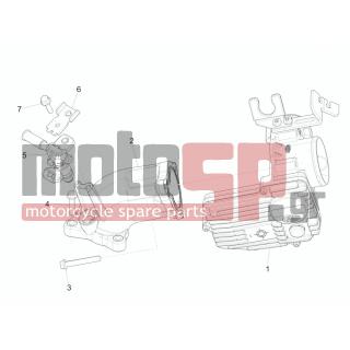 Gilera - FUOCO 500 4T-4V IE E3 LT 2014 - Engine/Transmission - Throttle body - Injector - Fittings insertion - 872269 - Βίδα ΤΕ με ροδέλα M5x20