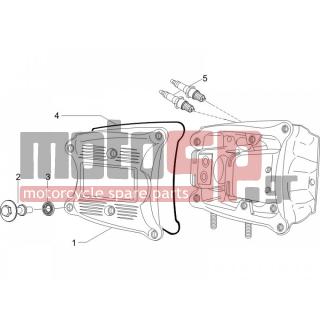 Gilera - FUOCO 500 E3 2012 - Engine/Transmission - COVER head - 830820 - ΦΛΑΝΤΖΑ ΚΑΠΑΚΙΟΥ ΚΕΦΑΛΗΣ SC 400800