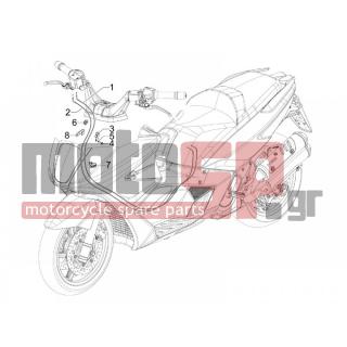 Gilera - GP 800 2008 - Frame - cables - 434541 - ΒΙΔΑ M6X16 SCOOTER CL10,9