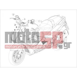 Gilera - GP 800 2009 - Frame - cables - 434541 - ΒΙΔΑ M6X16 SCOOTER CL10,9