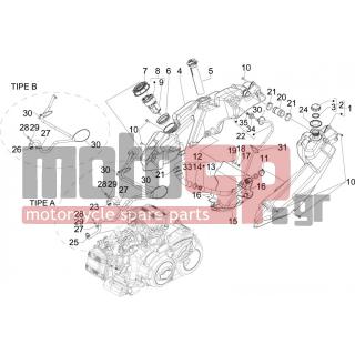 Gilera - GP 800 2011 - Body Parts - tank - CM001908 - ΚΟΛΙΕΣ D.30,8 S.0,6 L.7