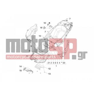 Gilera - GP 800 CENTENARIO 2009 - Body Parts - bucket seat - 297029 - Ροδέλα