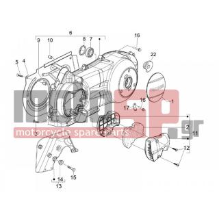 Gilera - NEXUS 125 E3 2008 - Engine/Transmission - COVER sump - the sump Cooling - 842090 - ΚΑΠΑΚΙ ΑΕΡΑΓΩΓΟΥ RUNNER VXR-BEVERLY