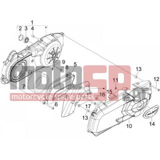 Gilera - NEXUS 125 IE E3 2008 - Engine/Transmission - COVER sump - the sump Cooling - 876428 - ***ΚΑΠΑΚΙ ΚΙΝΗΤΗΡΑ