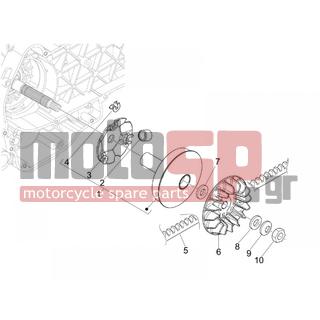 Gilera - NEXUS 125 IE E3 2008 - Engine/Transmission - driving pulley - CM103804 - Βαρελάκια weight g.7,4