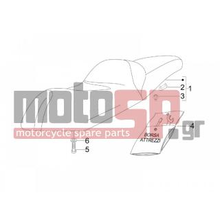 Gilera - NEXUS 300 IE E3 2010 - Body Parts - Saddle / Seats - 709047 - ΡΟΔΕΛΛΑ