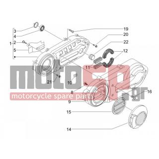 Gilera - NEXUS 500 E3 2008 - Engine/Transmission - COVER sump - the sump Cooling - 478533 - Βίδα αυτοδιατρ.